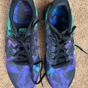 Nike Air size 11 multicolor (green and purple)